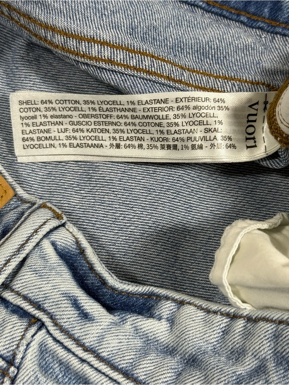Vuori Vintage Jean Classic Fit Mens Sz 33 Light Wash Stretch Denim Jeans Casual - Picture 8 of 10